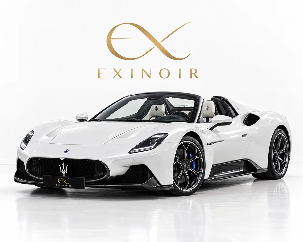 Maserati MC20 Cielo convertible supercar available for luxury rental in Europe